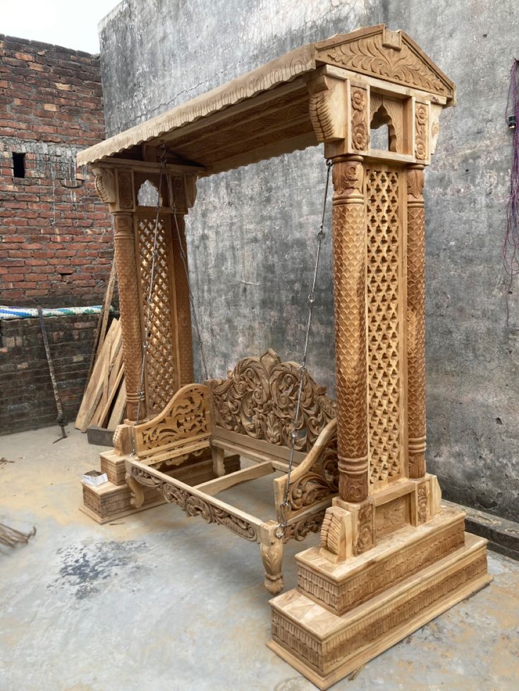 Wooden Swing Jhula
